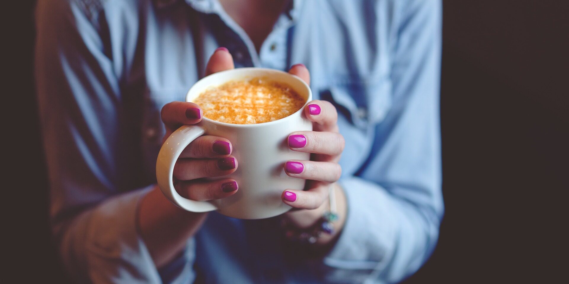 Cafe Latte Mug Drink Coffee Cup Nails Hands Cafe Latte Mug Drink Coffee Cup Nails Hands